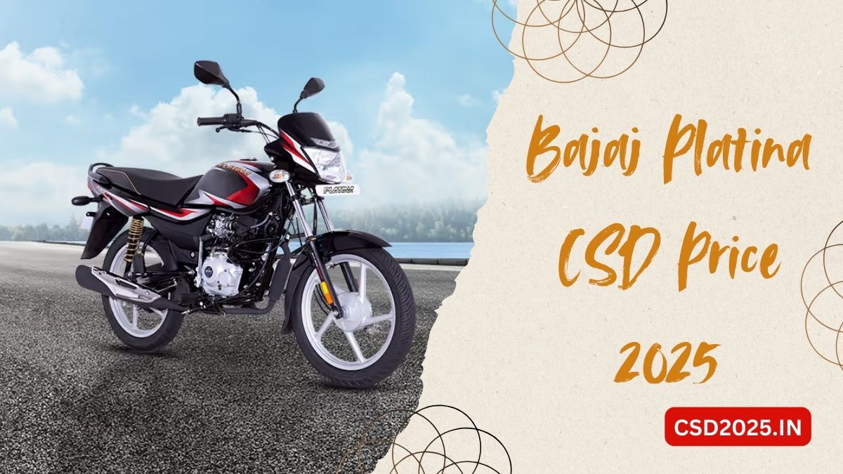 Bajaj Platina CSD 2025 Price List