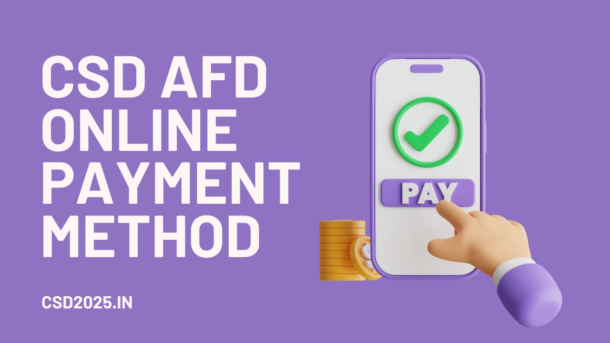 CSD AFD Online Payment Method