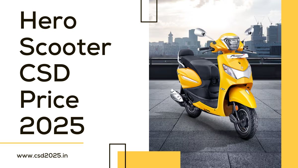 Hero Scooter CSD 2025 Price List