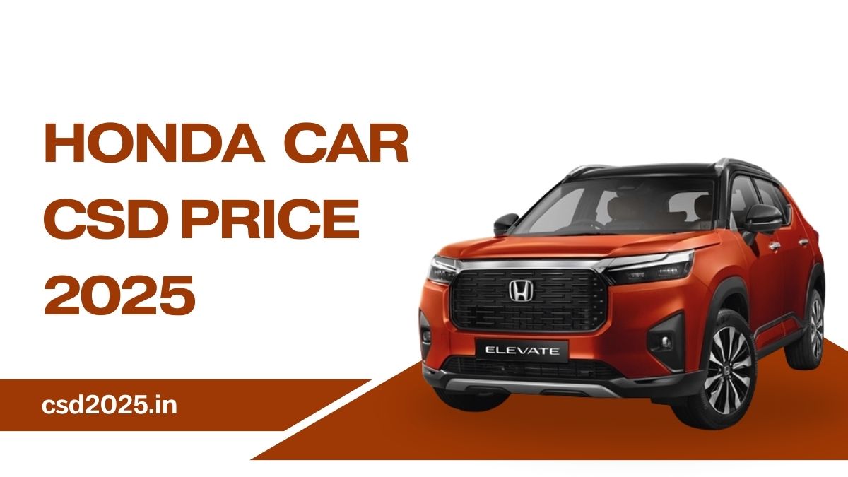 Honda Car CSD 2025 Price List