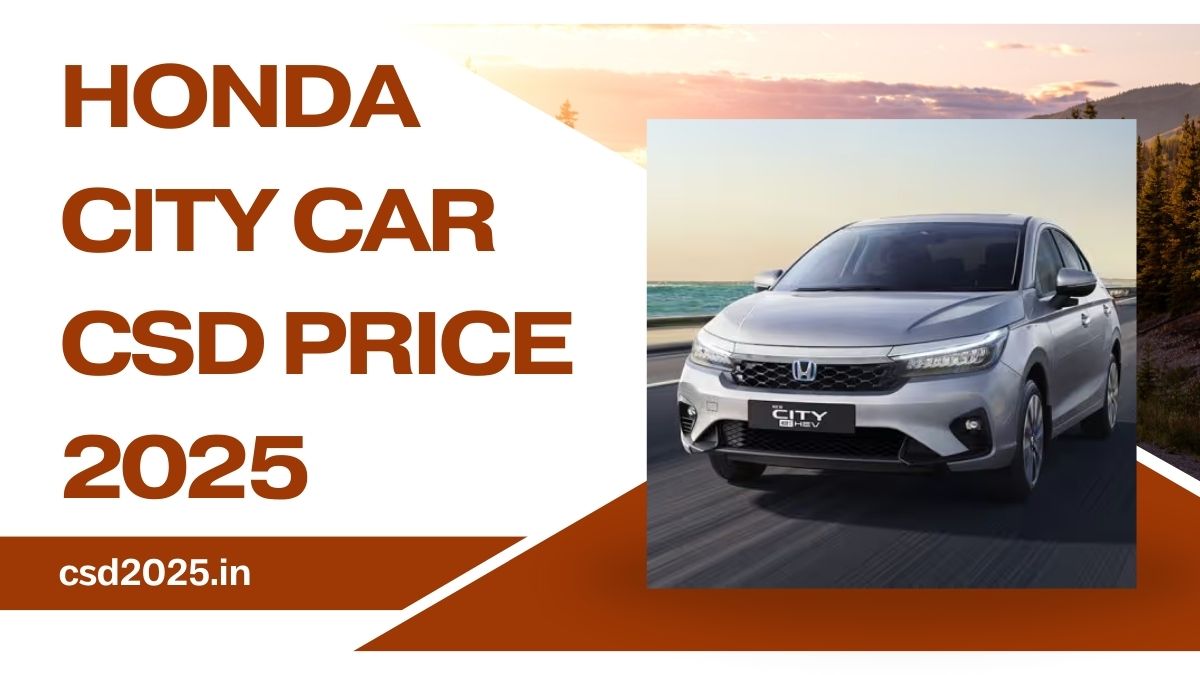 Honda City CSD 2025 Price List