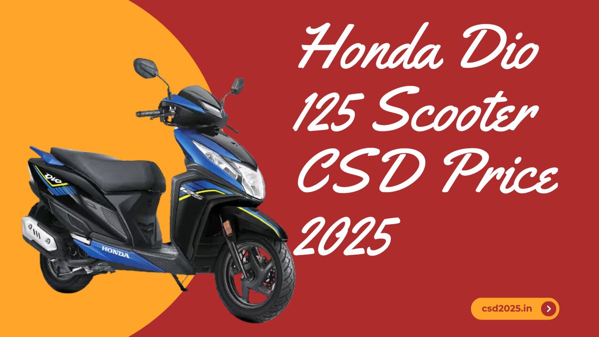 Honda Dio 125 Scooter CSD 2025 Price List PDF