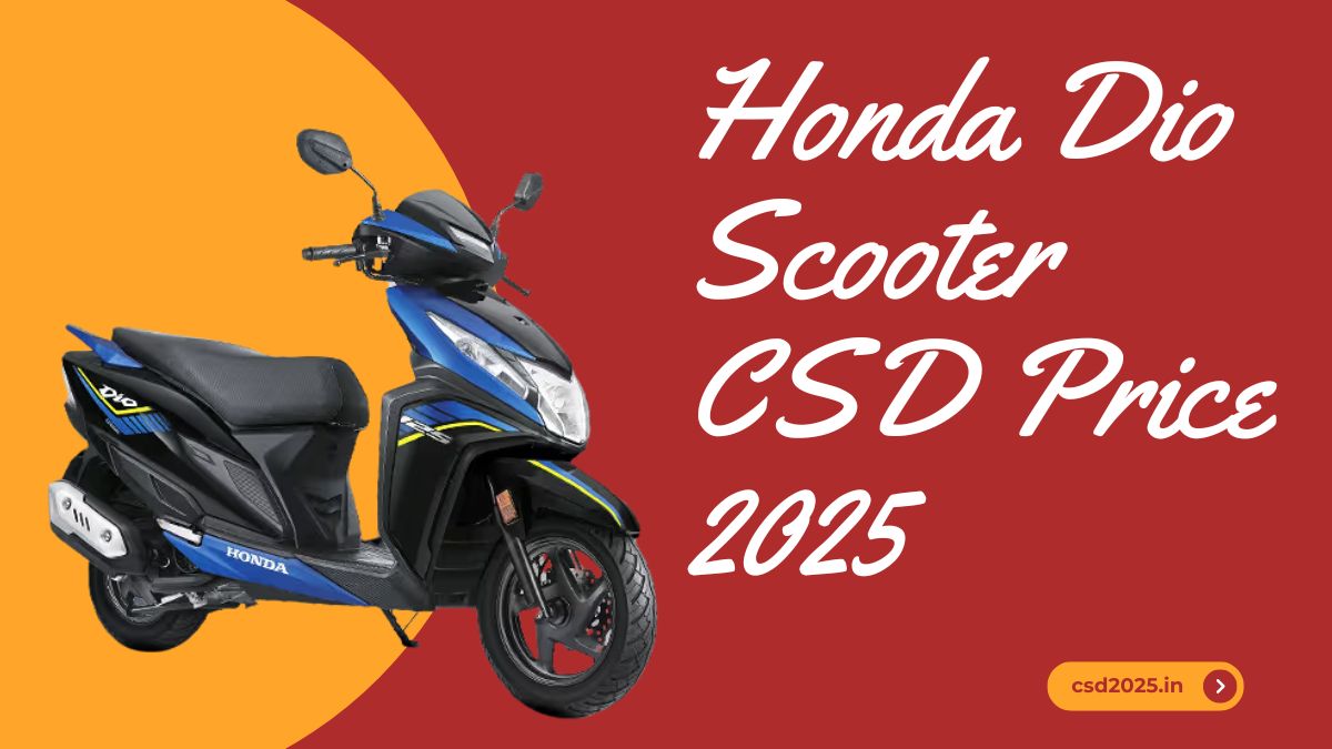 Honda Dio Scooter CSD 2025 Price List PDF