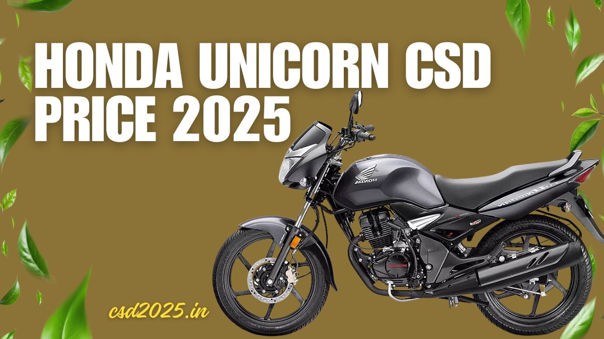 Honda Unicorn CSD 2025 Price List