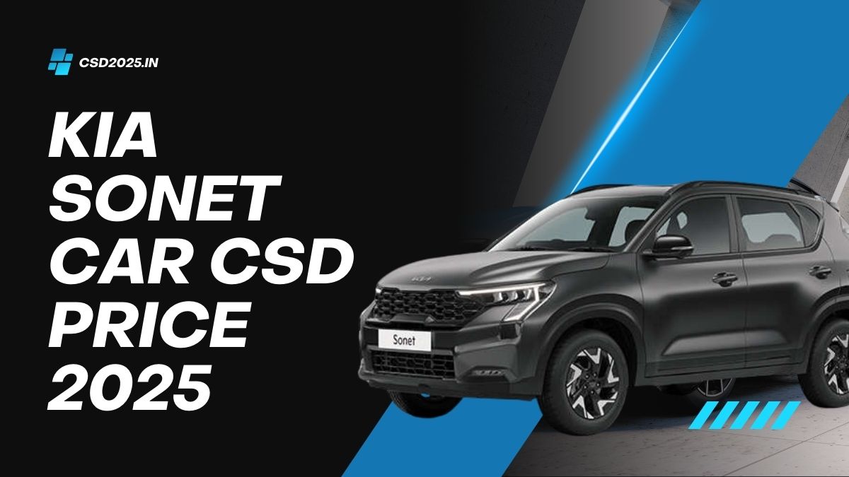 Kia Sonet CSD 2025 Price List