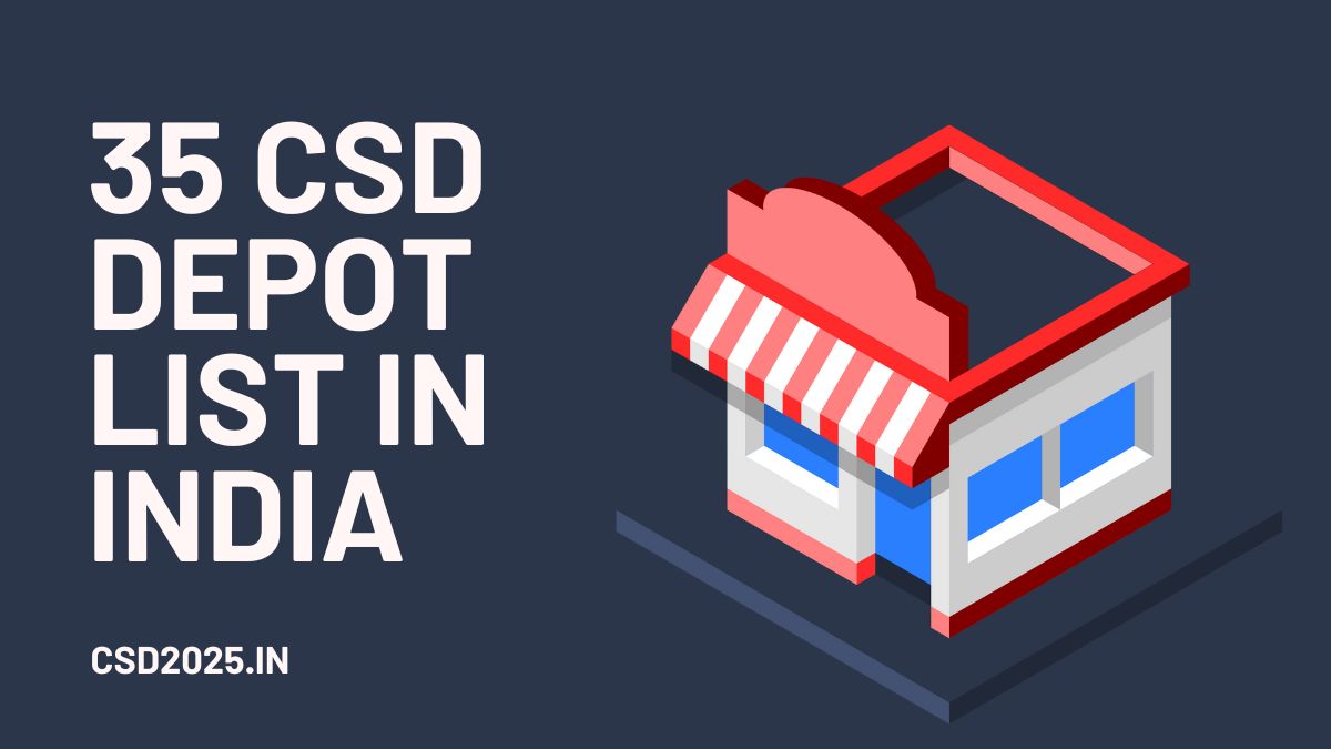 35 CSD Depot List in India