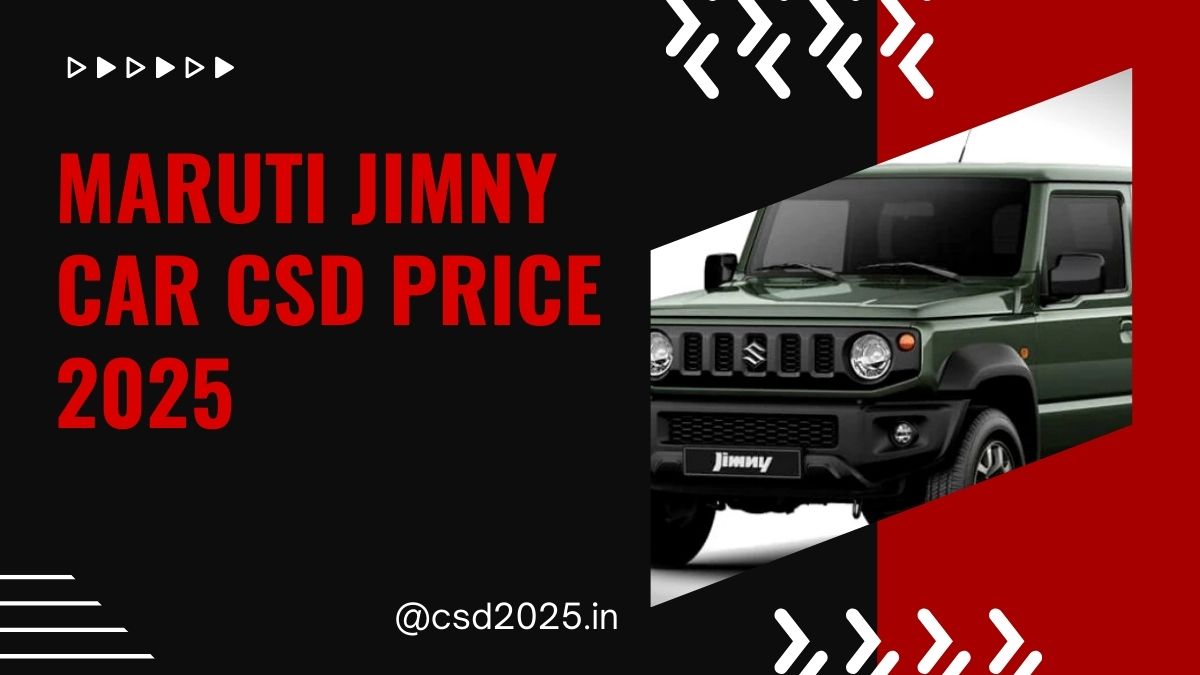 Maruti Jimny Car CSD 2025 Price List PDF