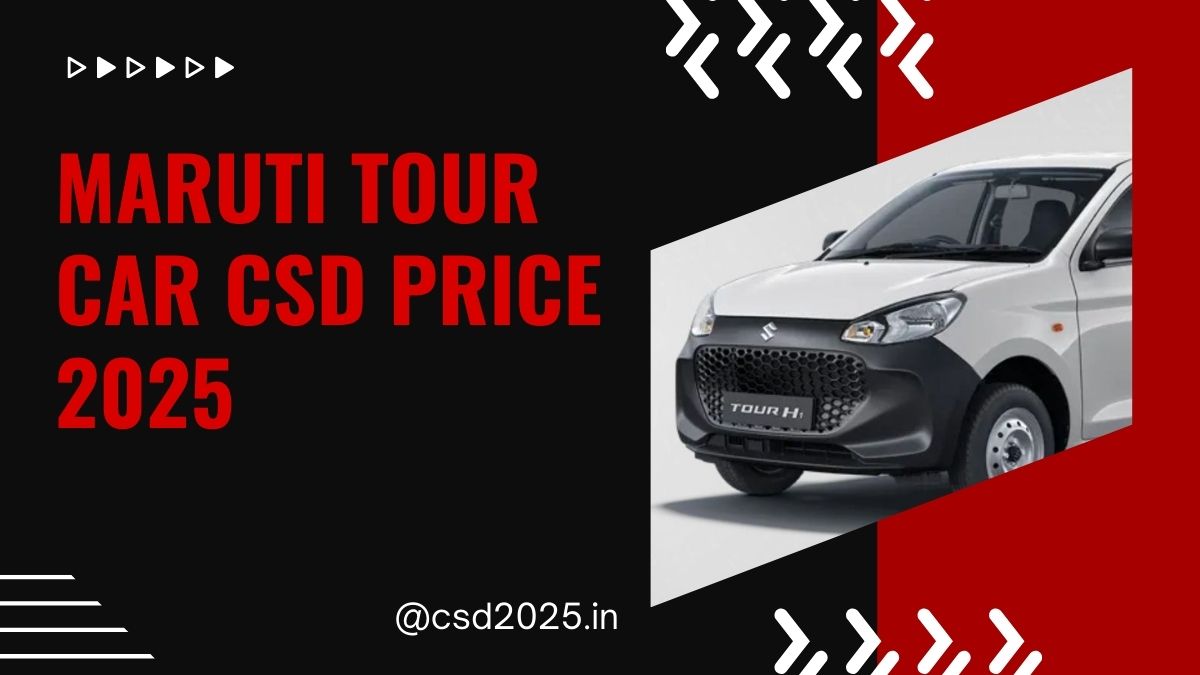Maruti Tour Car CSD 2025 Price List PDF