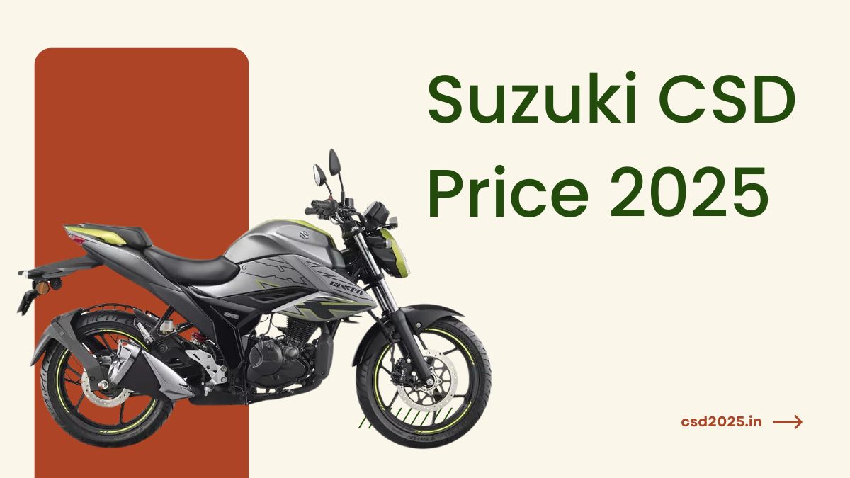 2 Models of Suzuki Bike CSD 2025 Price List