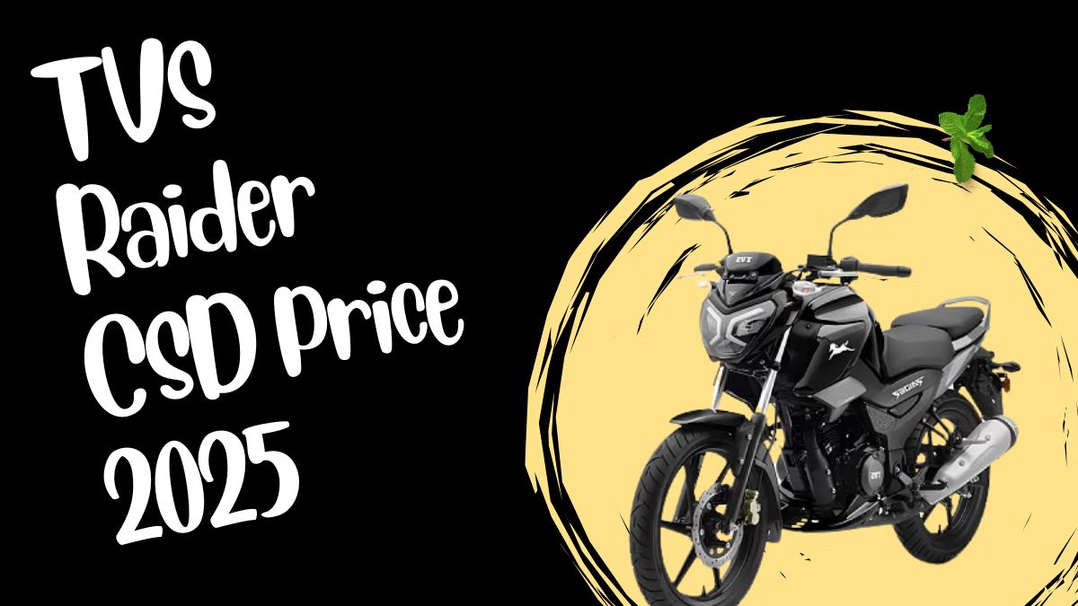 TVS Raider CSD 2025 Price List