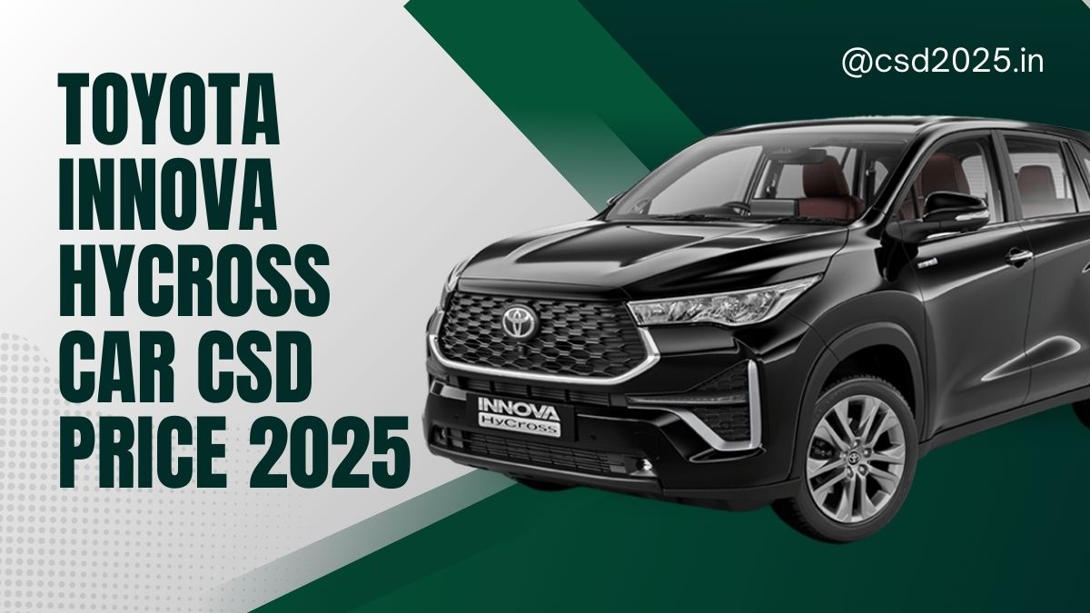 Toyota Innova Hycross CSD 2025 Price List