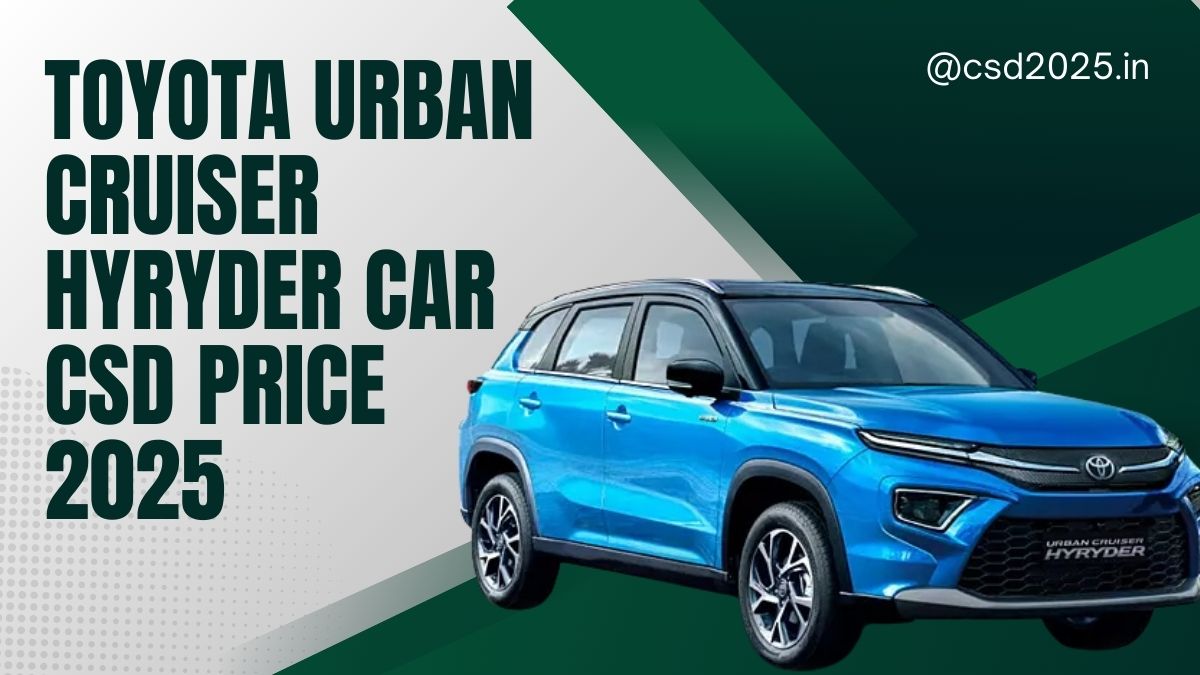 Toyota Urban Cruiser Hyryder CSD 2025 Price List